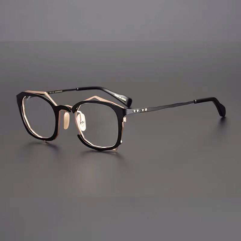 Handmade Irregular Shape Glasses Frame With Myopic Glasses Option