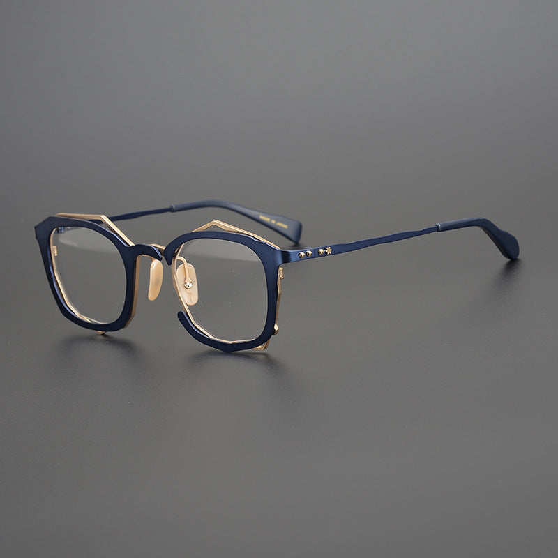 Handmade Irregular Shape Glasses Frame With Myopic Glasses Option